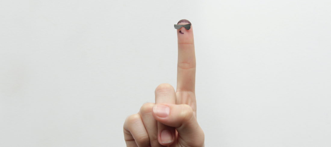 finger pointing
